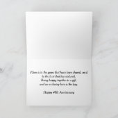 40周年記念（結婚40周年） カード (内部)