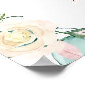 40周年記念Rubyハートフローラウェルカムサイン ポスター (角)