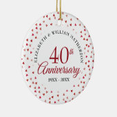 40周年記念Rubyハート写真 セラミックオーナメント (右)