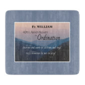 40周年調整のパーソナライズおめでとう カッティングボード (正面)