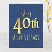 40周年 カード (黄色い花)