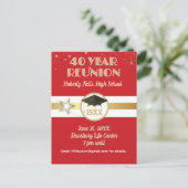 40周年!同窓会招待はがき ポストカード (スタンド正面)