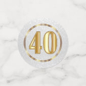 40周年/誕生日 コンフェッティ (スモール正面)