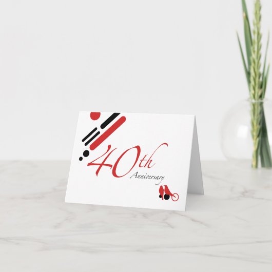 40周年(鳥の彫刻) カード (正面)