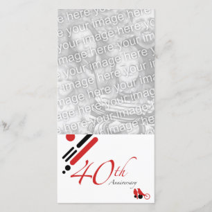 40周年(鳥の装飾) 案内状