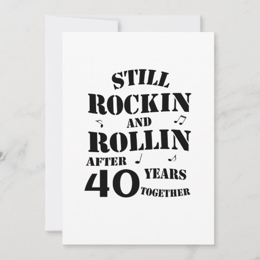 40周年～40周年カップル カード (正面)
