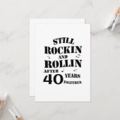 40周年～40周年カップル カード (正面/裏面インサイチュ)