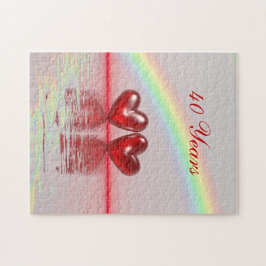 40周年Rubyハート ジグソーパズル (横)