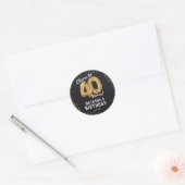 40年おめでとう! 40歳の誕生日 ラウンドシール (封筒)