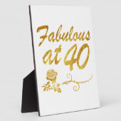 40年で素晴らしい フォトプラーク (側面)