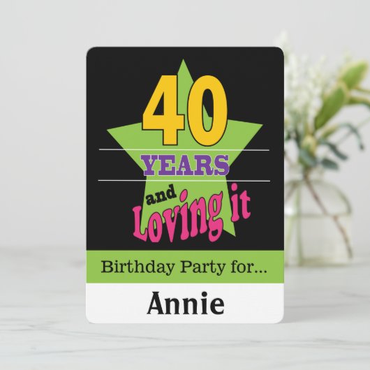 40年と愛 招待状 (スタンド正面)