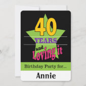 40年と愛 招待状 (正面)