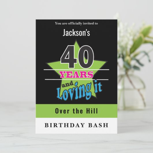 40年と愛 |誕生日 招待状 (スタンド正面)