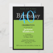 40年と愛 |誕生日 招待状 (裏面)