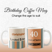 40年の名前はオレンジ素晴らし・グリーン コーヒーマグカップ