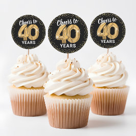 40年の大人バースデーおめでとう ラウンドシール