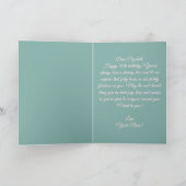 40年の素晴らしいシャンパンバルーンに乾杯 カード (内部)