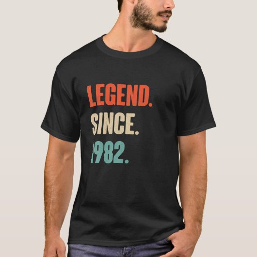 40年の誕生日ギフト彼のための彼女のヴィンテージ伝説S Tシャツ (正面)