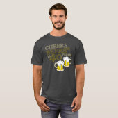 40年への応援及びビール! 誕生日のティー Tシャツ (正面フル)