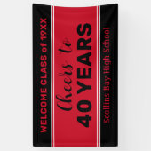 40年カスタムクラスの懇親会バナー 横断幕 (縦)