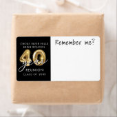 40年クラス懇親会名タグ覚えている ラベル (インサイチュ)