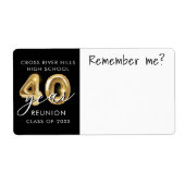 40年クラス懇親会名タグ覚えている ラベル (正面)