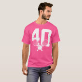 40年テニス40歳の誕生日 Tシャツ (正面フル)