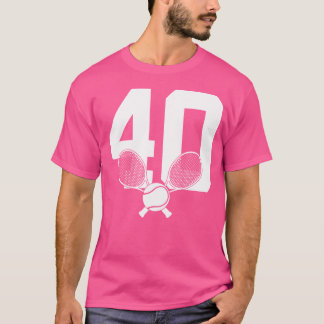 40年テニス40歳の誕生日 Tシャツ