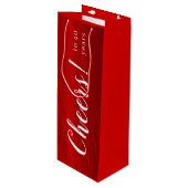 40年モダン間応援ルビーレッド記念日 ワインギフトバッグ (正面アングル)