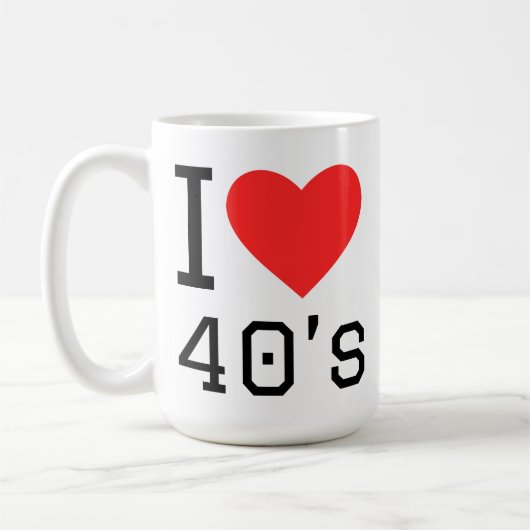 40年代が好き コーヒーマグカップ (左)