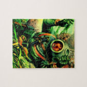 40年代のイラストレーションの海底ダイバー ジグソーパズル (横)