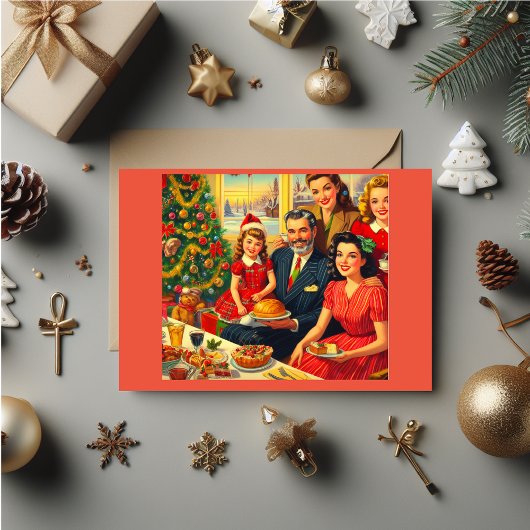 40年代のクリスマスおもしろいポスターのクリスマスカード カード