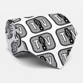 40年代のスタイルTVのロゴ ネクタイ (ロール)