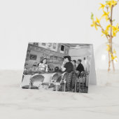 40年代のハンバーガーの接合箇所 カード (黄色い花)