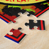 40年代のフルーツの木枠のラベルのMoonbeamのブランドの柑橘類 ジグソーパズル (側面)