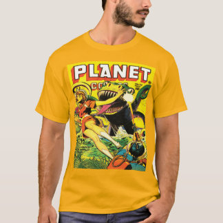 40年代の惑星の漫画のサイファイ Tシャツ