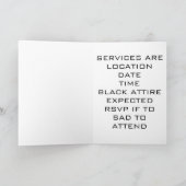 40年代の招待状 招待状 (内部)