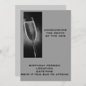 40年代の招待状 招待状 (正面/裏面)