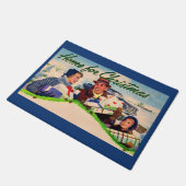 40年代はクリスマスのために家へ帰ります ドアマット (アングル)