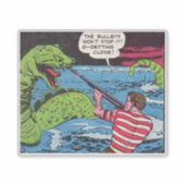40年代ゴールデンエイジホラー漫画 |怖いヴィンテージ シール (正面)