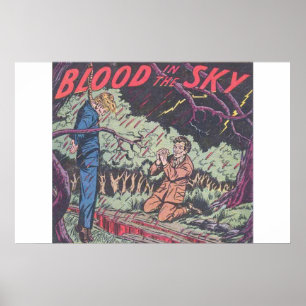 40年代ホラーヴィンテージ漫画漫画本愛好家 ポスター