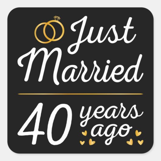 40年前に結婚しました II スクエアシール (正面)