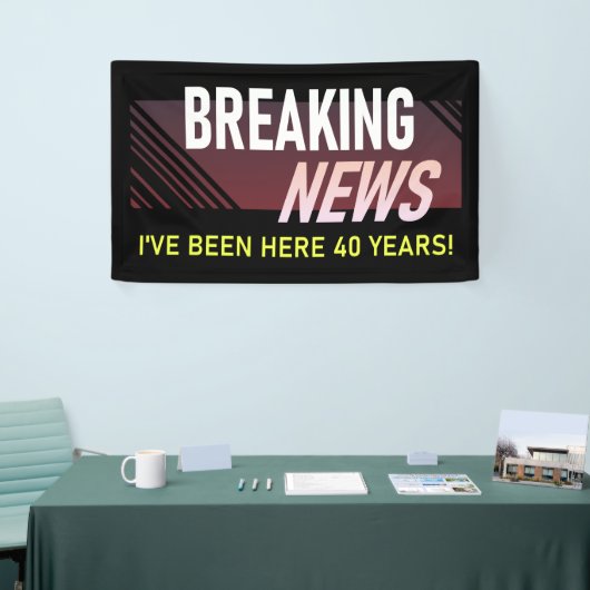 40年勤続40周年 横断幕 (トレードショー)