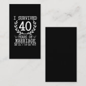 40年夫婦40結婚周年 名刺 (正面/裏面)