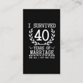 40年夫婦40結婚周年 名刺 (正面)