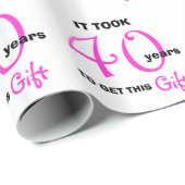 40年目の誕生日ギフトラップラッピング紙 ラッピングペーパー (ロールコーナー)