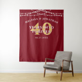 40年間の永遠に ルビー アニバーサリー バックドロップ タペストリー (インサイチュ)