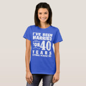 40年間の結婚生活を共に歩んだカップル Tシャツ (正面フル)