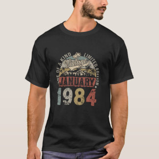40年Olfギフト1984年1月ヴィンテージレトロ40th B Tシャツ