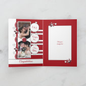 40年Ruby記念日の写真赤と白。 カード (内部)